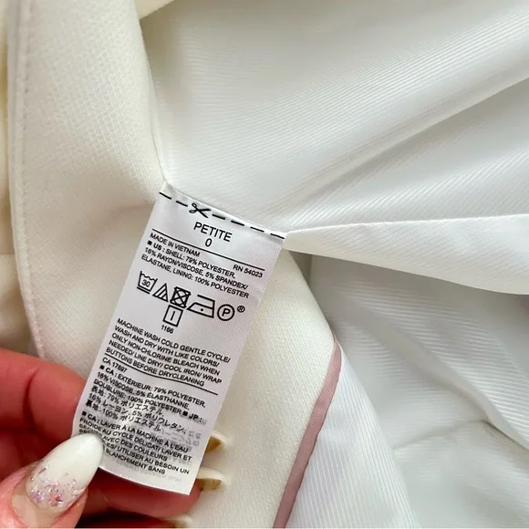 Banana Republic Blazer Elegant White Women's Jacket - Picture 5 of 8